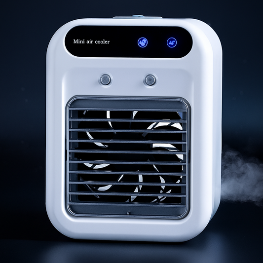 Small portable air conditioner fan, small air cooler, mini humidifier for home and office