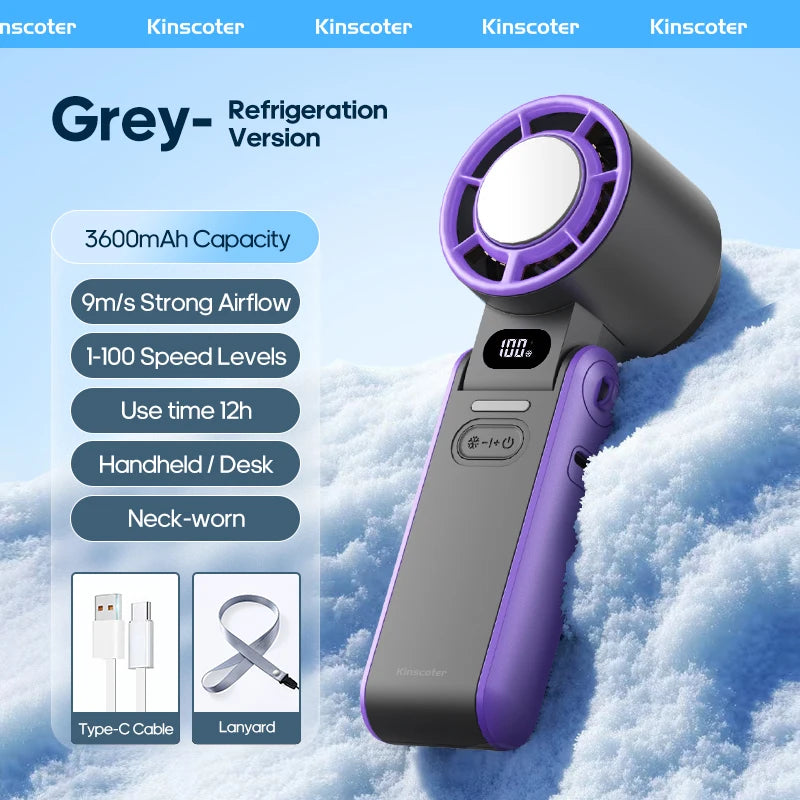KINSCOTER Outdoor Foldable Portable Handheld Fan Mini