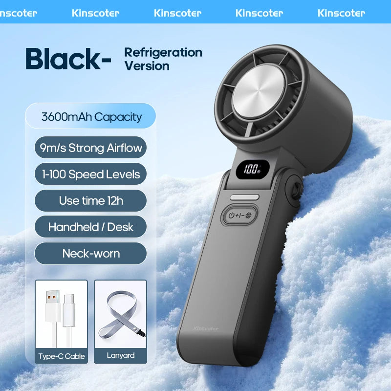 KINSCOTER Outdoor Foldable Portable Handheld Fan Mini